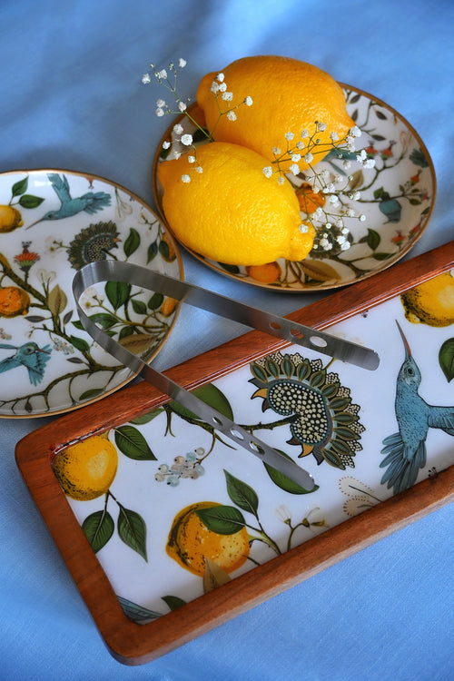 Citrine Garden Serving Tray