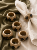 Rattan Napkin Rings (Set Of 6)